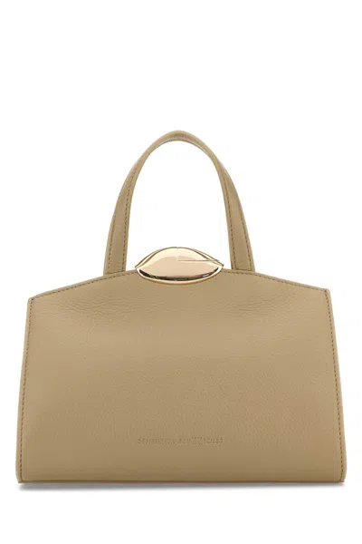 Benedetta Bruzziches Cappuccino Leather Serena La Petite Handbag In Brown