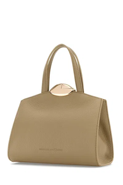 Benedetta Bruzziches Cappuccino Leather Serena La Petite Handbag In Brown