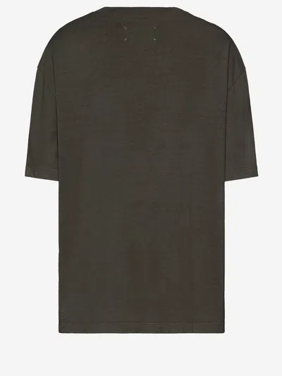 Maison Margiela Graphic Crew Neck Short Sleeve Relaxed T-shirt In Gray