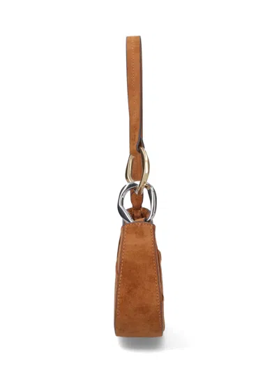 Staud Ollie Suede Shoulder Bag In Brown