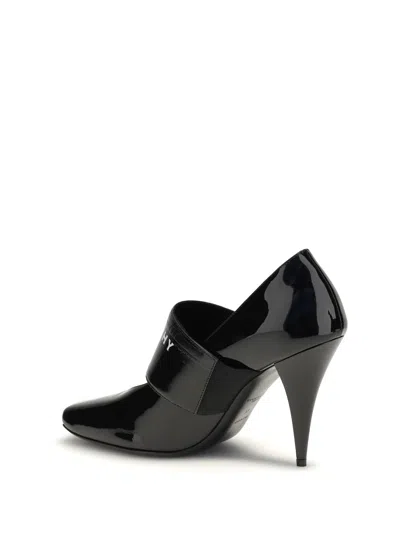 Givenchy Tape Sliced Square Pumps In Patent Leather In Black