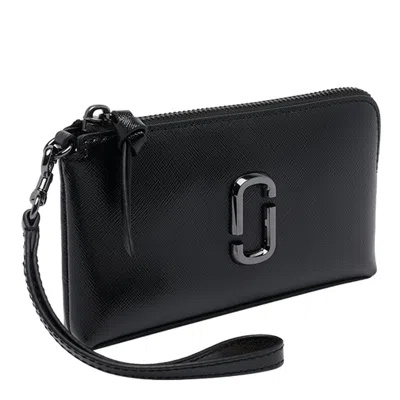 Marc Jacobs Snapshot Wristlet Clutch Bag And Strap In Black