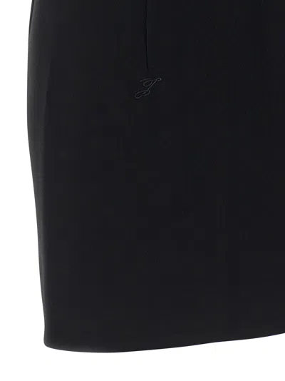 Jacquemus One Shoulder Mini Dress With Asymmetric Neckline In Black