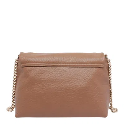Liu •jo Crossbody Bag With Chain And Flap In Brown