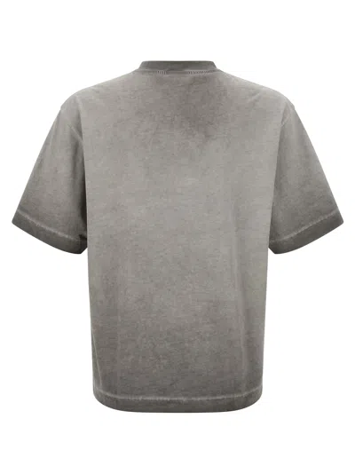 Off-white T-shirt With Logo In Gray