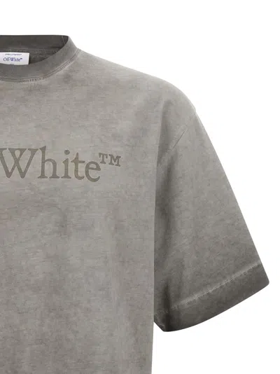 Off-white T-shirt With Logo In Gray