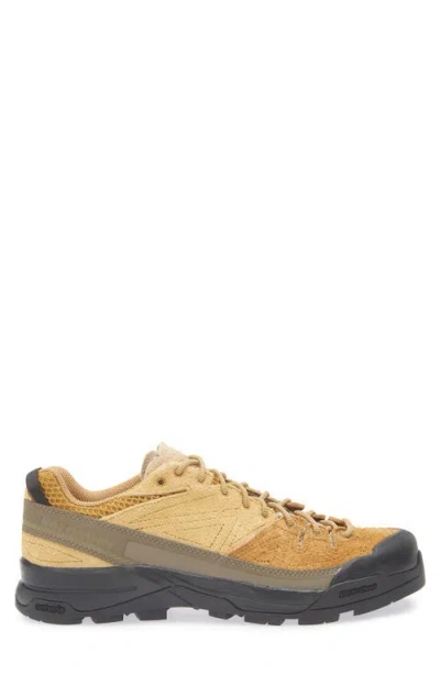 Salomon Textured Tan And Brown Sneakers In Multi