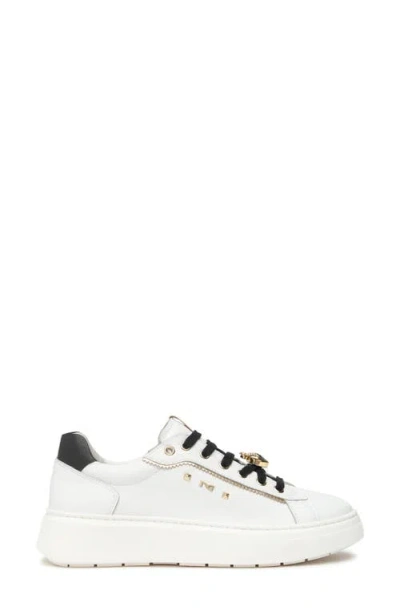 Nerogiardini Studded Platform Sneaker In White