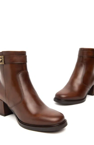 Nerogiardini Block Heel Bootie In Brown