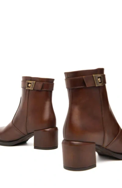 Nerogiardini Block Heel Bootie In Brown