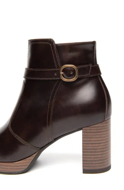 Nerogiardini Platform Bootie In Brown