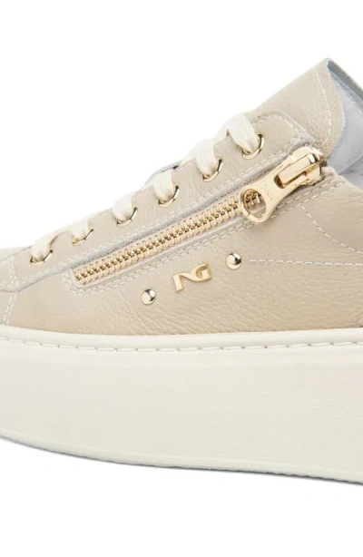 Nerogiardini Platform Sneaker In Gold