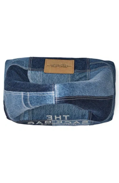 Marc Jacobs Patchwork Denim Shoulder Bag In Blue