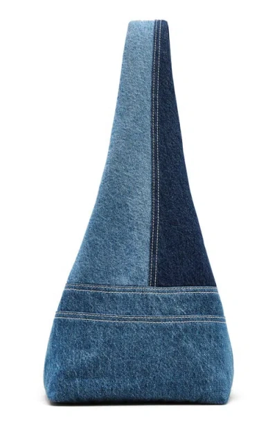 Marc Jacobs Patchwork Denim Shoulder Bag In Blue