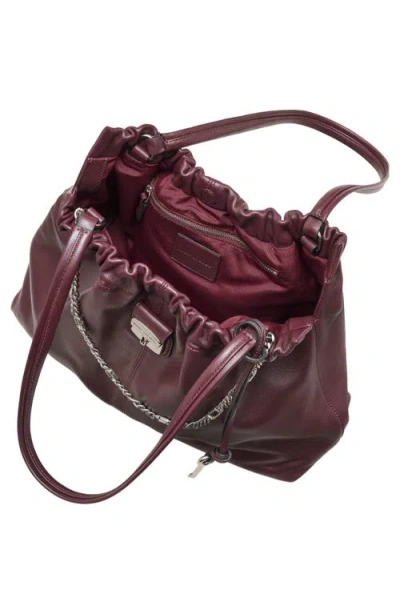 Marc Jacobs The Cristina Chain-embellished Drawstring Tote Bag In Purple