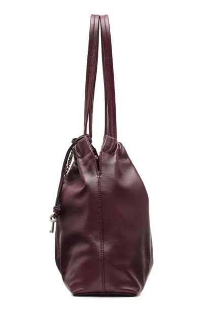 Marc Jacobs The Cristina Chain-embellished Drawstring Tote Bag In Purple