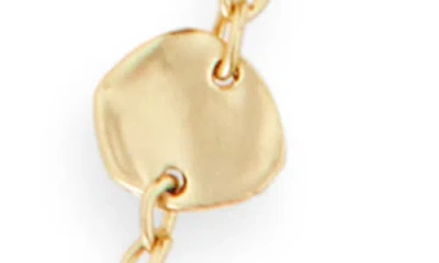 Karine Sultan Coin & Pearl Station Necklace In Gold