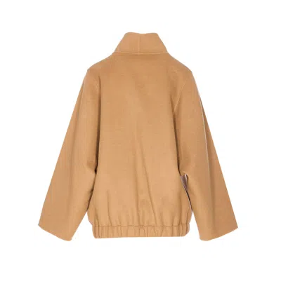 Khaite Garret Wool Jacket In Brown