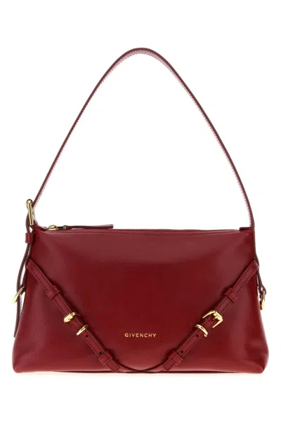 Givenchy Mini Voyou Buckle-detail Leather Tote Bag In Red
