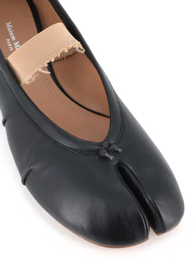 Maison Margiela Alexander Mcqueen Pastel Pink Raffia Tread Slick Sneakers In Black