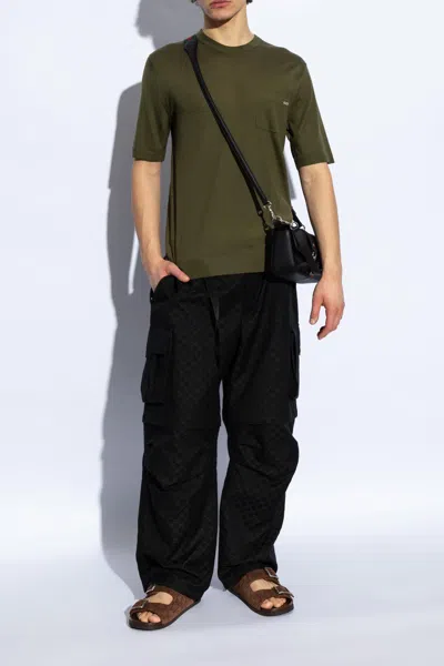 Gucci Suede Slide Sandals Open Toe In Brown