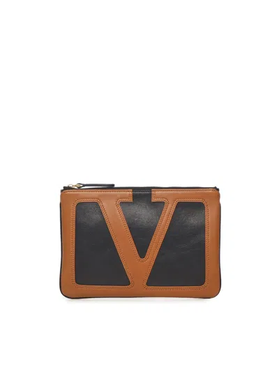 Valentino Garavani Viva Superstar Leather Envelope Clutch Bag In Multi