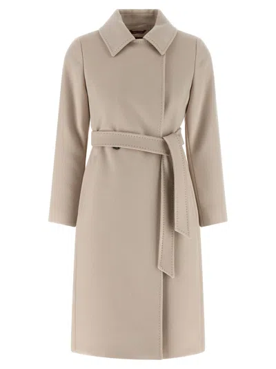 Max Mara Beige Bcollag Coat In Neutral