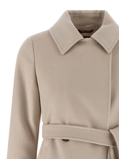 Max Mara Beige Bcollag Coat In Neutral