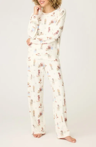 Pj Salvage Ruff On The Range Jersey Pajamas In Multi