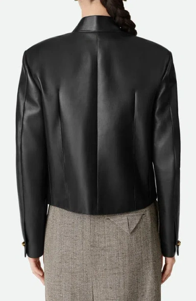 Bottega Veneta Soft Napa Lambskin Leather Jacket With Knot Buttons In Black