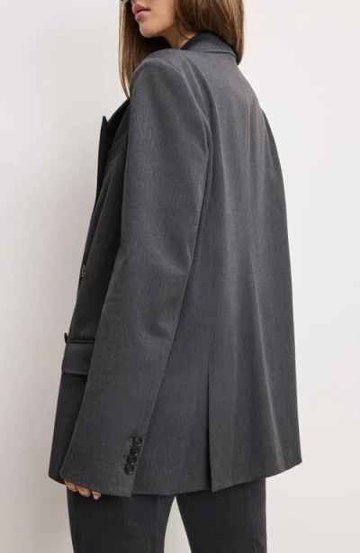 Good American Women's Double-breasted Oversized Blazer In Gray