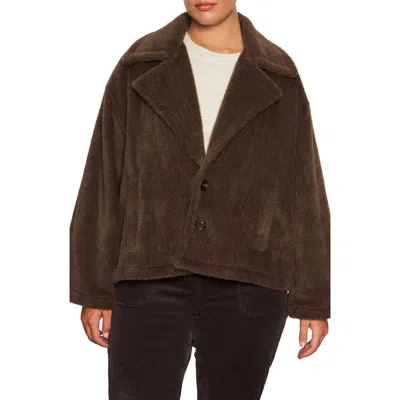 Sanctuary Colette Faux Fur Jacket In Brown