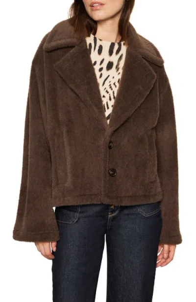 Sanctuary Colette Faux Fur Jacket In Brown