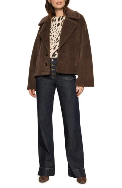 Sanctuary Colette Faux Fur Jacket In Brown