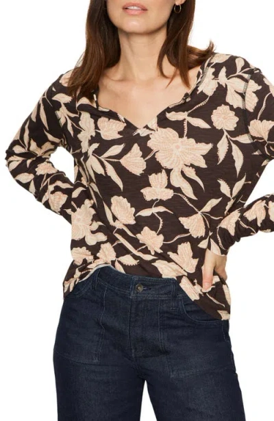 Sanctuary Women's Printed Long-sleeve T-shirt In Brown