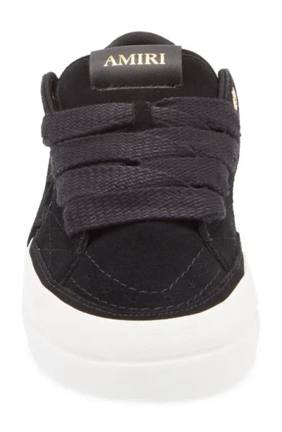 Amiri Black Leather Sunset Skate Sneakers In Black