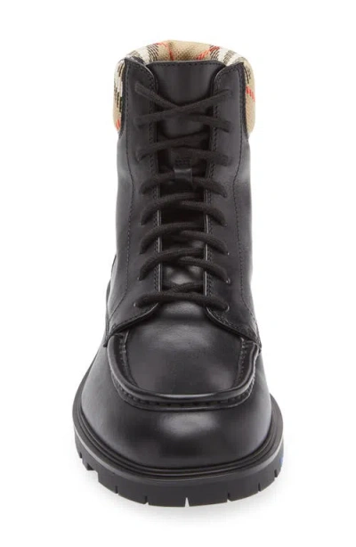 Burberry Brown Leather Amphibian Rogue In Animal Print