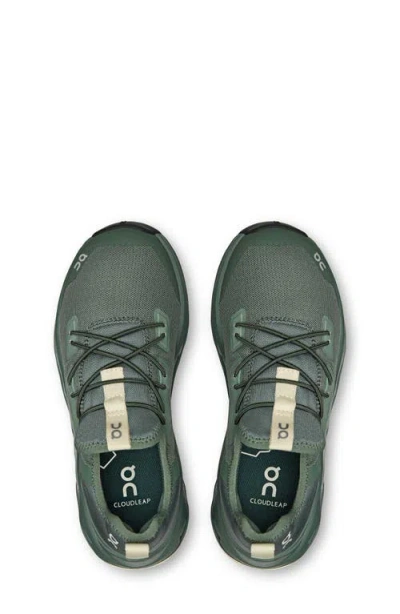 On Little Kids Green Cloudleap Sneakers In Multi