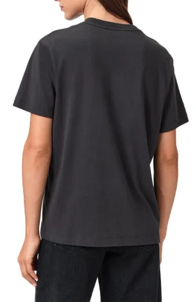Allsaints Drip Embellished Boyfriend T-shirt In Black