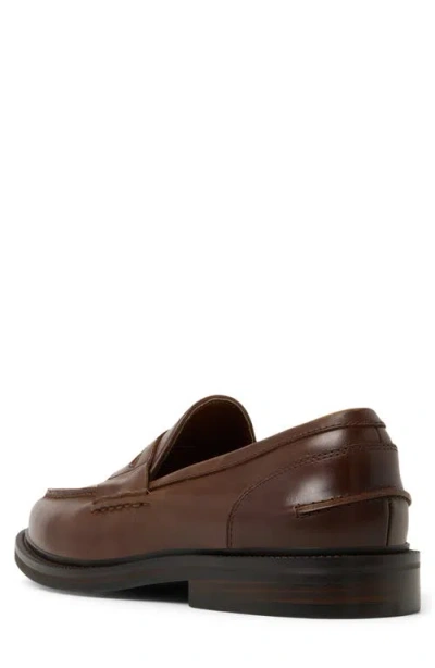 Aldo Buckley Penny Loafer In Brown