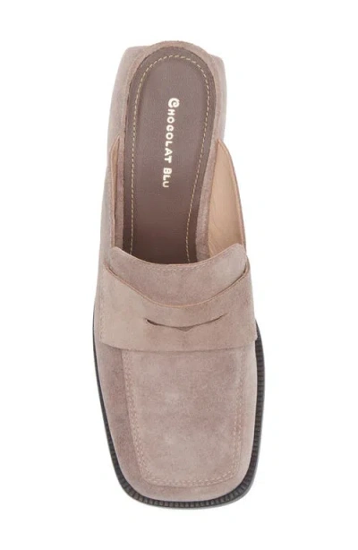 Chocolat Blu Delilah Block Heel Mule In Brown
