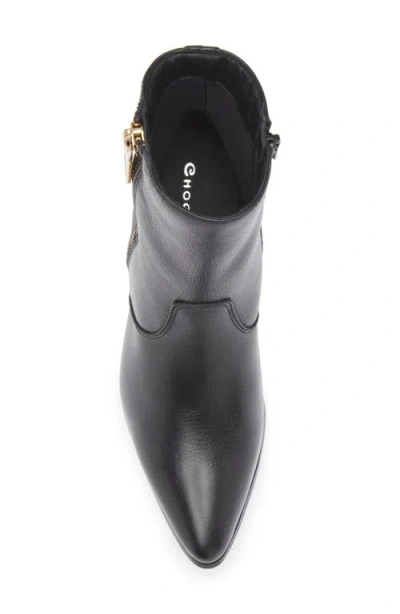 Chocolat Blu Leyla Block Heel Bootie In Black