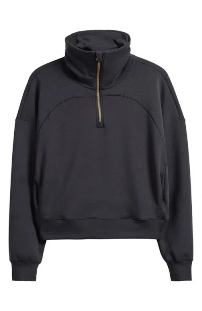 Rhone Dreamglow Half Zip Sweatshirt In Black