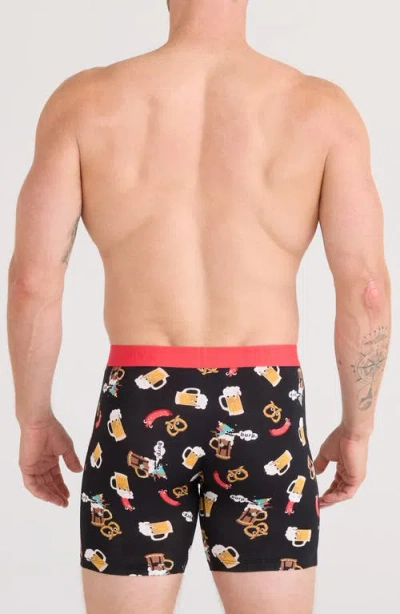 Saxx Men's Vibe Xtra Slim-fit Printed Boxer Briefs In Multi