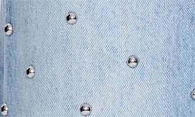 Pistola Lexi Mid Rise Bowed Straight Jeans In Aries In Blue