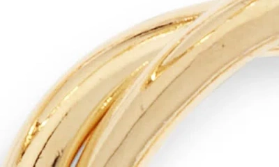 Set & Stones Lainey Twisted Hoop Earrings In Gold