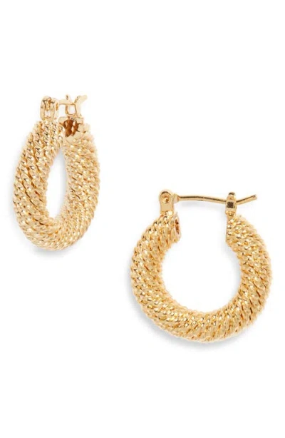 Set & Stones Isabelle Hoop Earrings In Gold