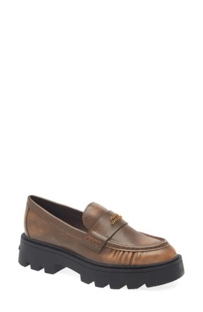 Marc Jacobs The Frankie Platform Loafer In Brown