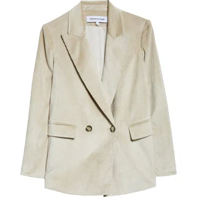 Veronica Beard Sevyn Corduroy Double Breasted Dickey Jacket In Neutral