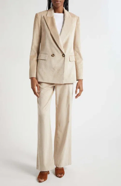 Veronica Beard Sevyn Corduroy Double Breasted Dickey Jacket In Neutral